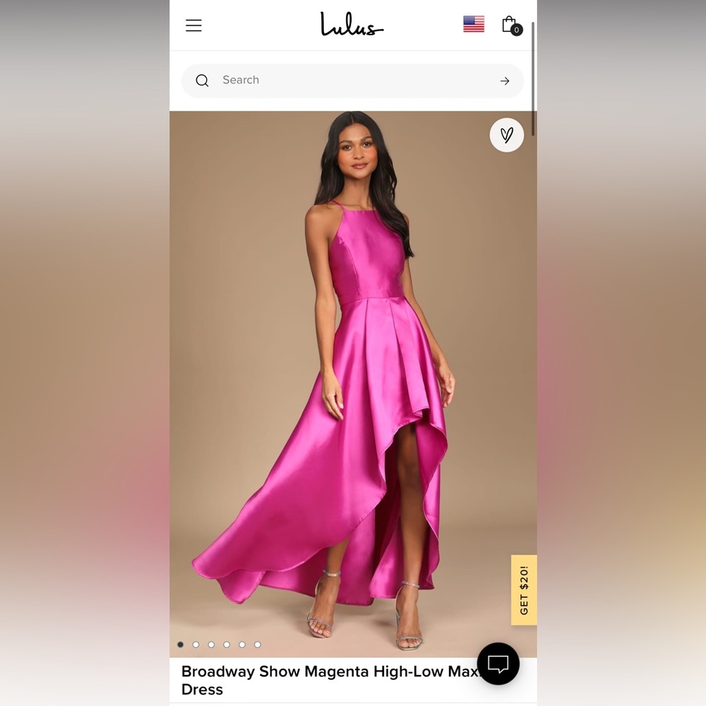 Lulus Broadway Show High Low dress